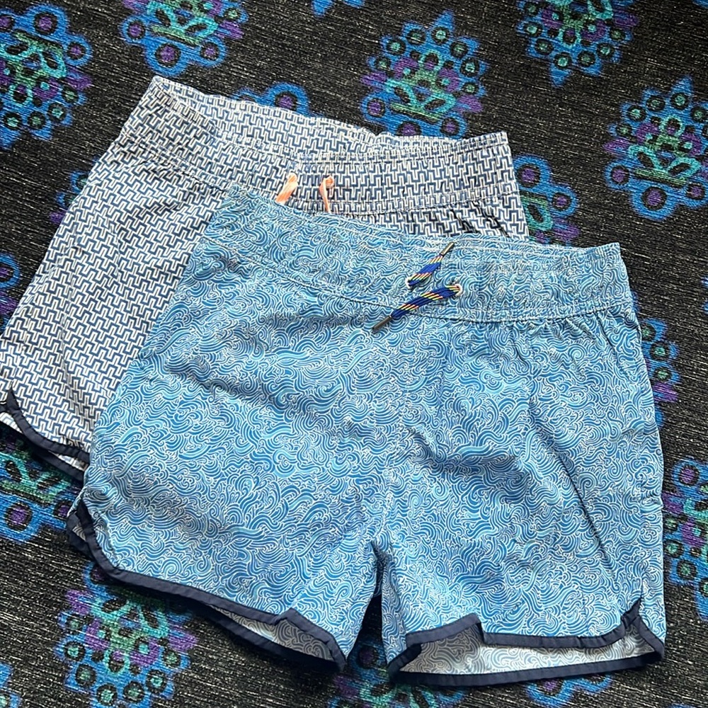 CREWCUTS Boys Size 10 Swim Trunks - set of two